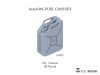 E.T. Model P35-304 Israeli 20L FUEL CANS SET ( 3D Print ) 1/35